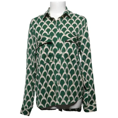 Blouse (Green, White) from Voyelles Polyester