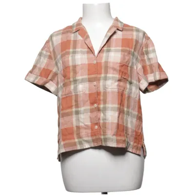 Chemise à manches courtes (Marron, Beige, Vert) de L.L. Bean Coton, Chanvre