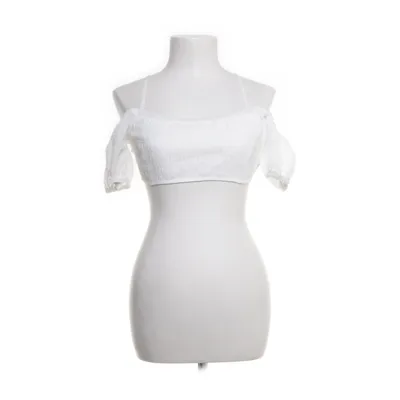 Crop top (Wit) van Divided by H&M Elastaan, Polyester