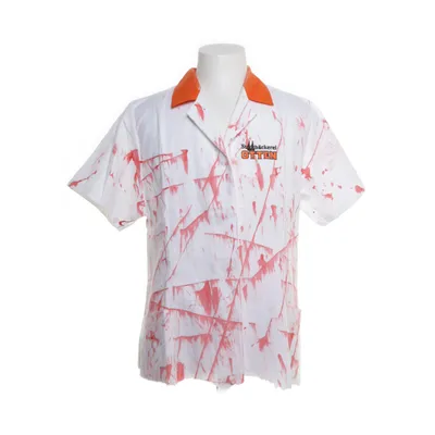 Kurzarmhemd (Weiß, Mehrfarbig) Polyester