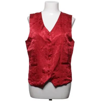 Suit vest (Red) from Cappuccini by Desam Polyester, Viscose