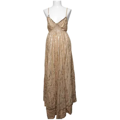 Maxi jurk (Beige, Goud) van Derhy Katoen