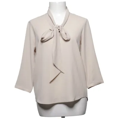 Blouse lavallière (Beige) de Veronica Virta Élasthane, Polyester