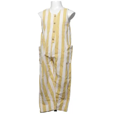 Overalls (Beige, Hvid) fra Zara Bomuld, Linned