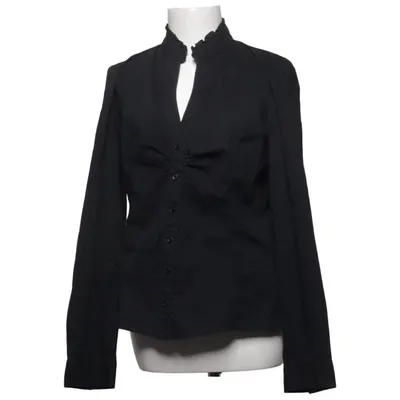 Blouse (Zwart) van Tahari Katoen, Elastaan, Polyamide