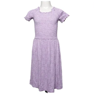 Robe (Violet, Blanc) de Uniq Young Élasthane, Viscose