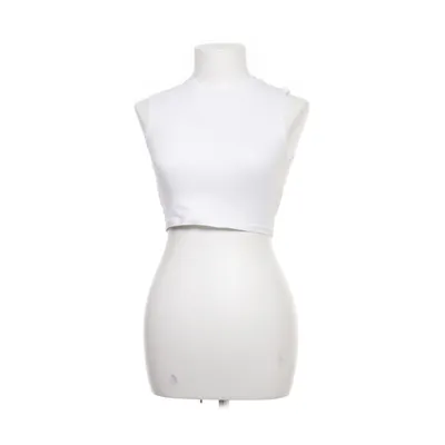 Crop top (White) from Zara Cotton, Elastane