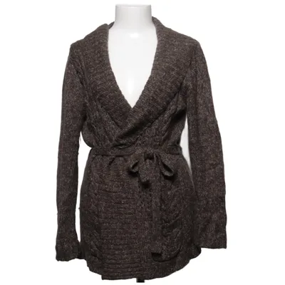 Wrap cardigan (Brown) from Andiata Acrylic, Cotton, Wool