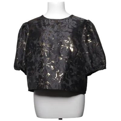 Topp (Svart, Guldfärgad) från Holly & Whyte by Lindex Elastan, Metallfiber, Polyester