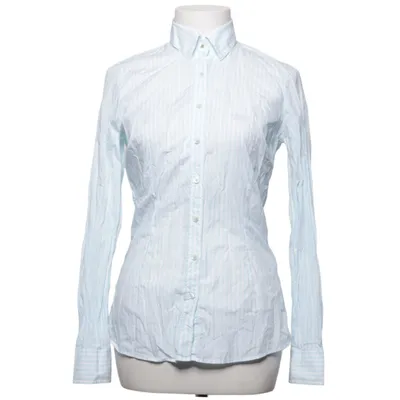 Shirt (Blue, White) from Stenströms Cotton