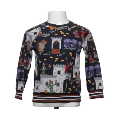 Sweatshirt (Blauw, Meerkleurig) van Disney x Polarn O. Pyret Organisch katoen