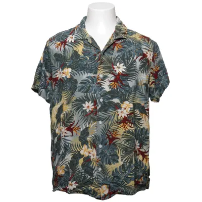 Short sleeve shirt (Green, Multicolored) from Jean Pascale Viscose