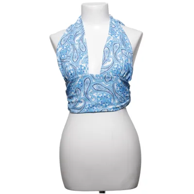 Haltertop (Blauw, Wit) van LVCILIA Polyester