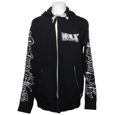 Hættetrøje (Sort, Hvid) fra Wax Bomuld, Polyester