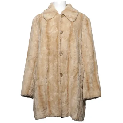 Coat (Beige) from Eugen Klein Polyester, Viscose