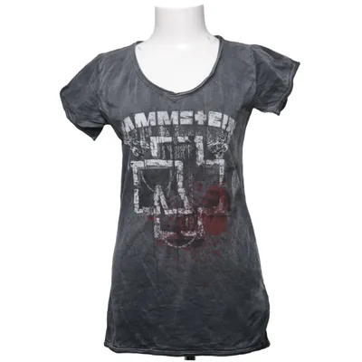 T-shirt (Grå, Rød, Hvid) fra Rammstein Bomuld
