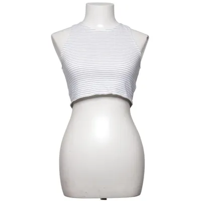 Crop Top (Weiß, Schwarz) von Divided by H&M Baumwolle, Elasthan, Viskose