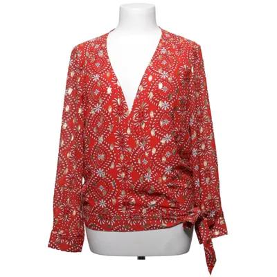 Blouse portefeuille (Rouge, Or, Blanc) de Lili & Lala Polyester