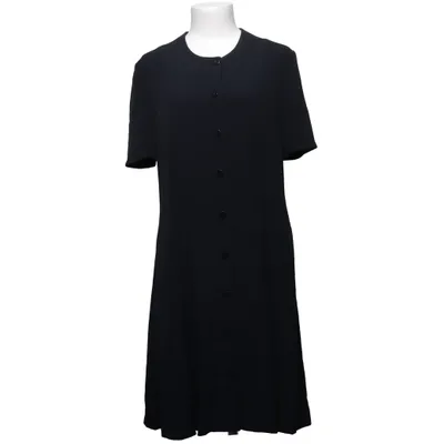 Robe chemise (Noir) de Mani Acétate, Cupro, Soie