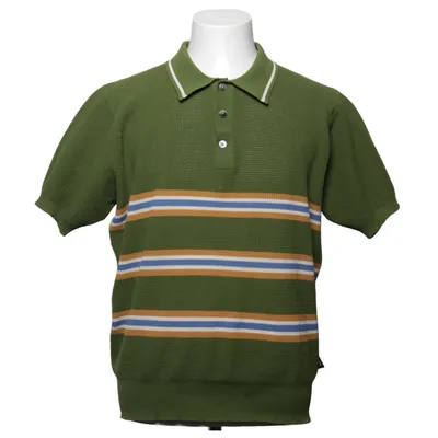 Polotrøje (Grøn, Blå, Gul) fra Stüssy Polyester