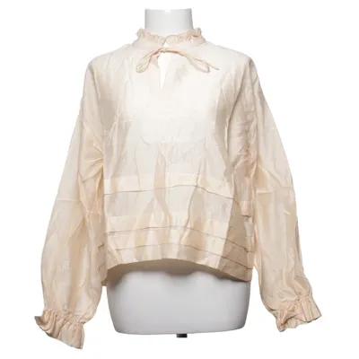 Blouse (Beige) from Magasin Du Nord Modal, Organic cotton, Silk