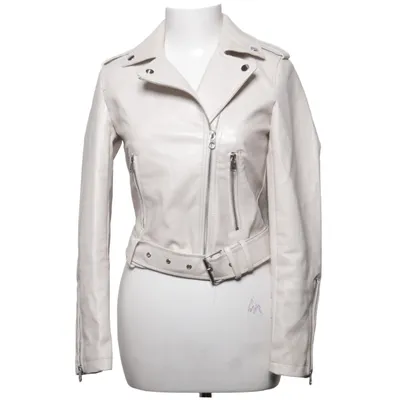 Biker jacket (Beige) from Sinsay Polyester, Polyurethane
