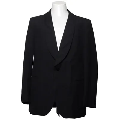 Tuxedo jacket (Black) from Diolen Polyester, Wool