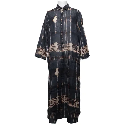Shirt dress (Black, Beige) from Massimo Dutti