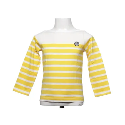 T-shirt à manches longues (Jaune, Blanc) de Petit Bateau Coton