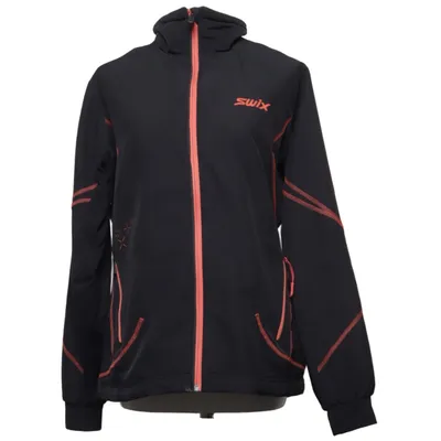 Trainingsjack (Zwart, Oranje) van Swix Elastaan, Polyamide, Polyester