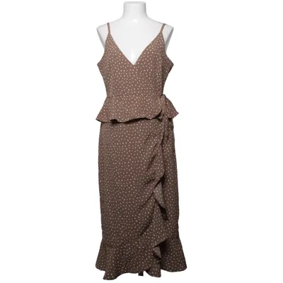 Robe portefeuille (Marron, Blanc) de Make Way Polyester