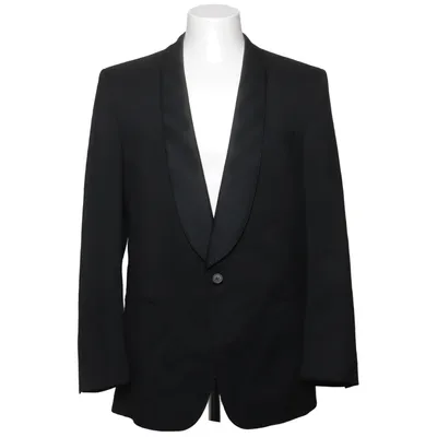 Tuxedo jacket (Black) from Victory Viscose, Wool