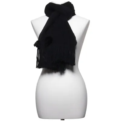 Scarf (Black) from Passigatti Acrylic, Rabbit fur