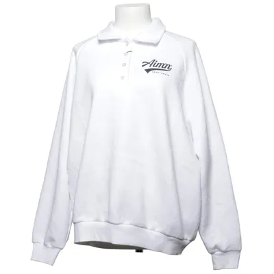 Collegetröja (Vit) från Aim'n Bomull, Polyester