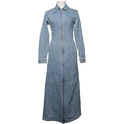 Denim jurk (Blauw) van NA-KD Art Katoen, Elastaan, Polyester