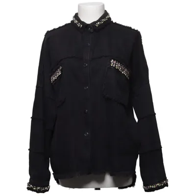 Denim jacket (Black) from Zara Woman Outerwear Cotton