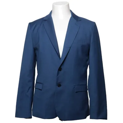 Blazer (Blue) from Vanquish Polyester, Polyurethane, Viscose