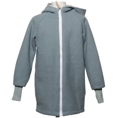Hoodie (Gray, Blue) from Fuchs & Kiwi Cotton, Elastane, Wool