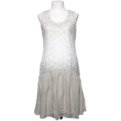 Klänning (Beige, Vit) från Linea Tesini Elastan, Polyester, Viskos