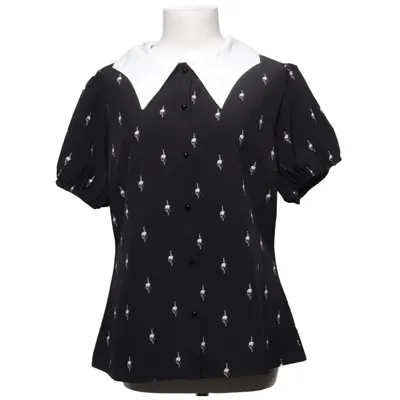 Haut (Noir, Blanc) de Killstar Élasthane, Polyester