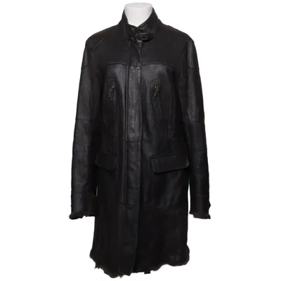 Läderkappa (Brun) från Inochi Kaninpäls, Skinn