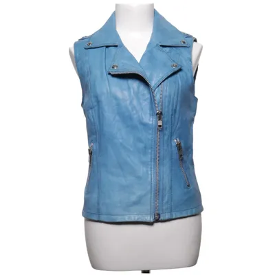 Bikervest (Vest 401) fra Goosecraft Bomuld, Læder