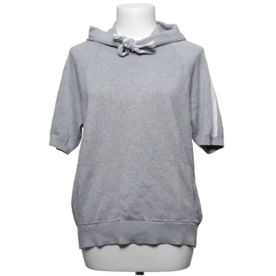 Korte mouwen capuchon sweater (Grijs) van Collection L. Katoen