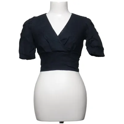 Wrap blouse (Blue) from adL Linen