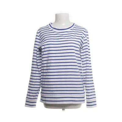 Collegetröja (Vit, Blå) från Petit Bateau Bomull, Elastan