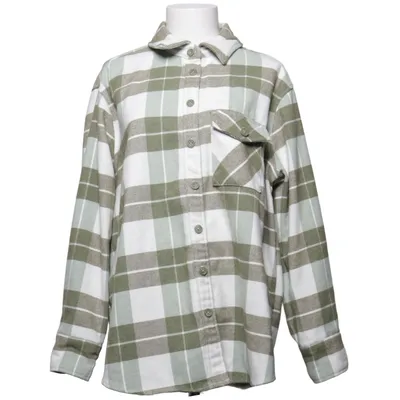 Flanellen overhemd (Groen, Wit) van Anika Teller x NA-KD Polyester