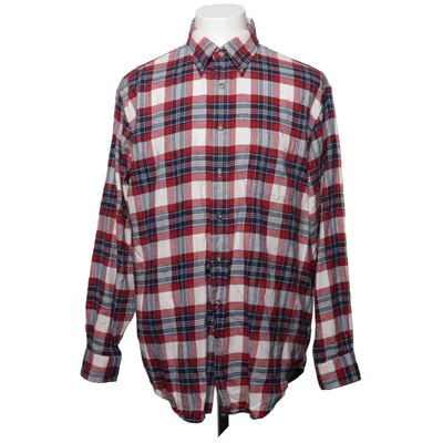 Flannel skjorte (Rød, Blå, Hvid) fra Brooks Brothers Bomuld