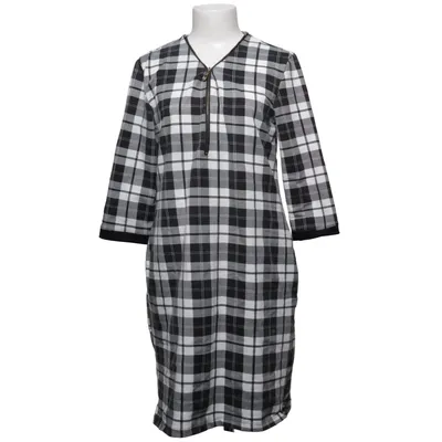 Dress (Black, White) from Miss Classic Cotton, Polyester