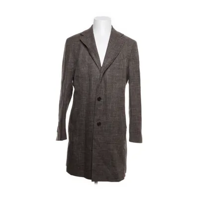 Jas (Bruin) van E. Thomas Kasjmier, Cupro, Polyester, Zijde, Wol, Viscose