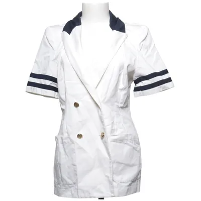 Blazer (Blanc, Bleu) de Woman Collection H&M Coton